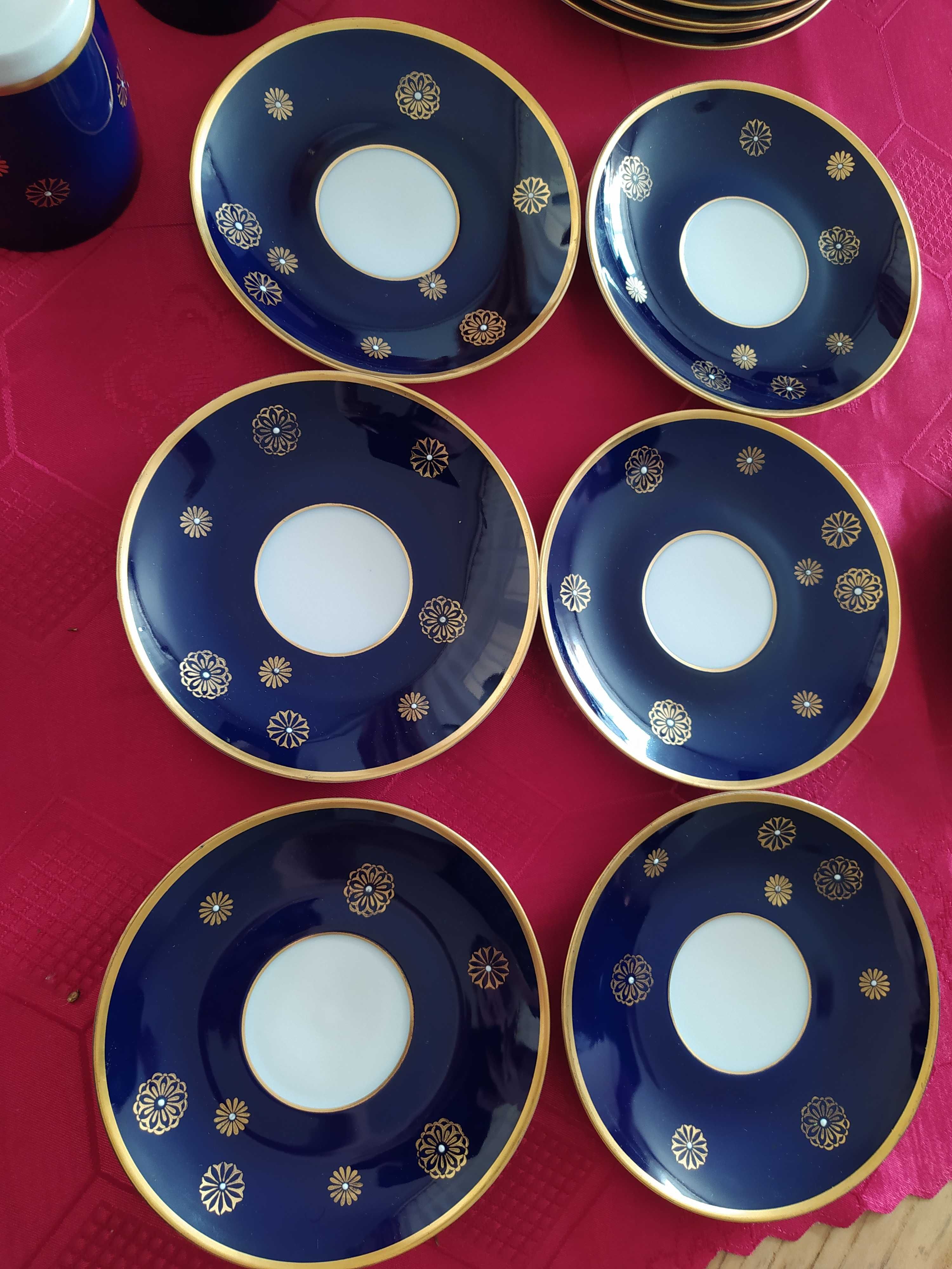 Serwis kobaltowy chińska porcelana na 6 osób