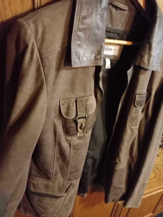 Kurtka skórzana Ochnik XL brązowa