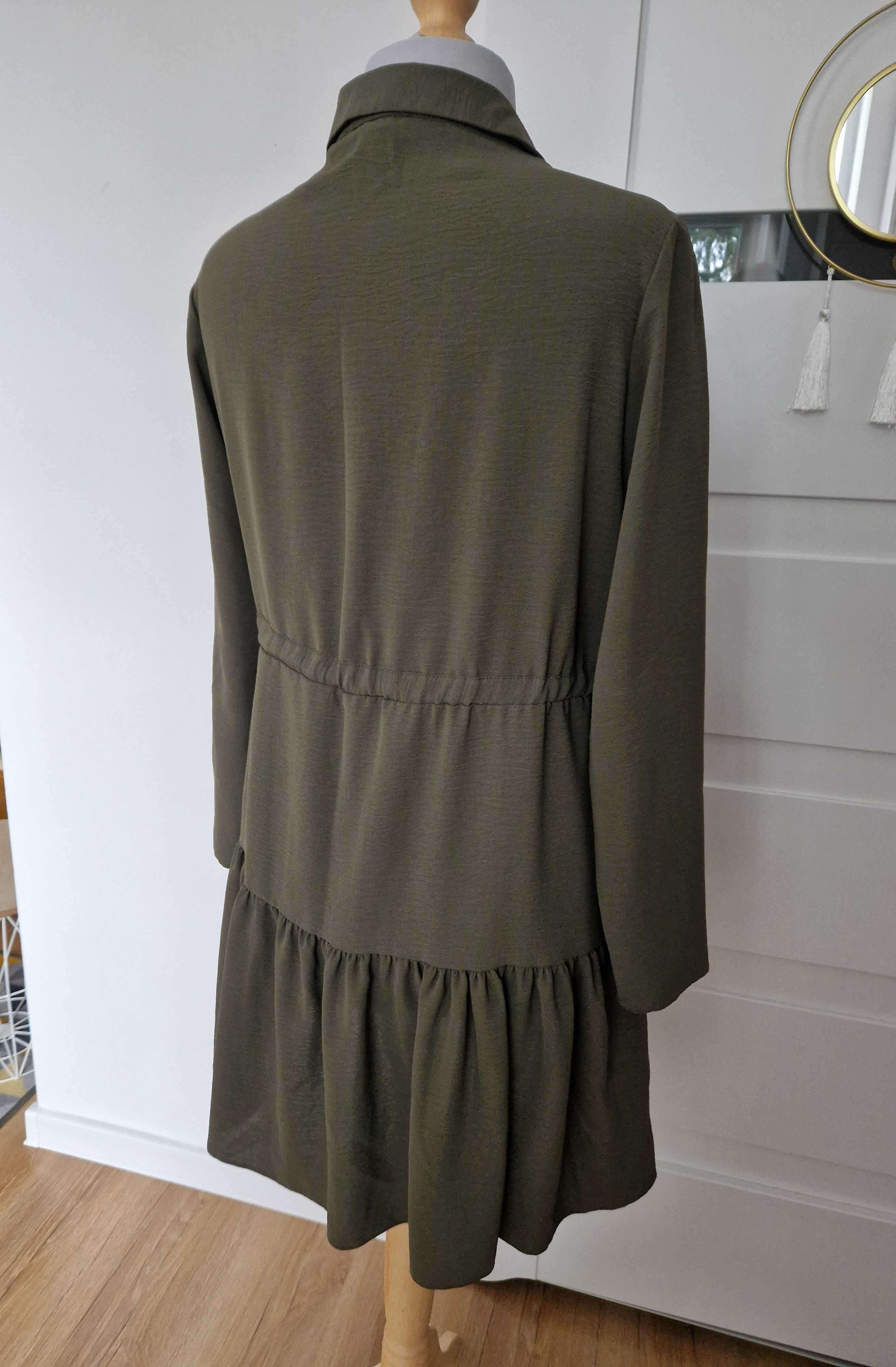 New Look Sukienka Khaki r.44