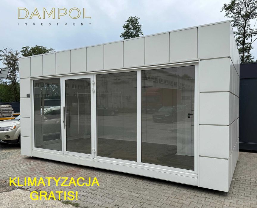 Od ręki Pawilon biały 600x300, kiosk, handlowy, klimatyzacja gratis!