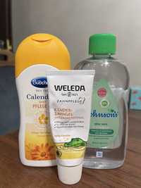 Косметика для немовлят. Weleda, Bubchen, Johnson’s