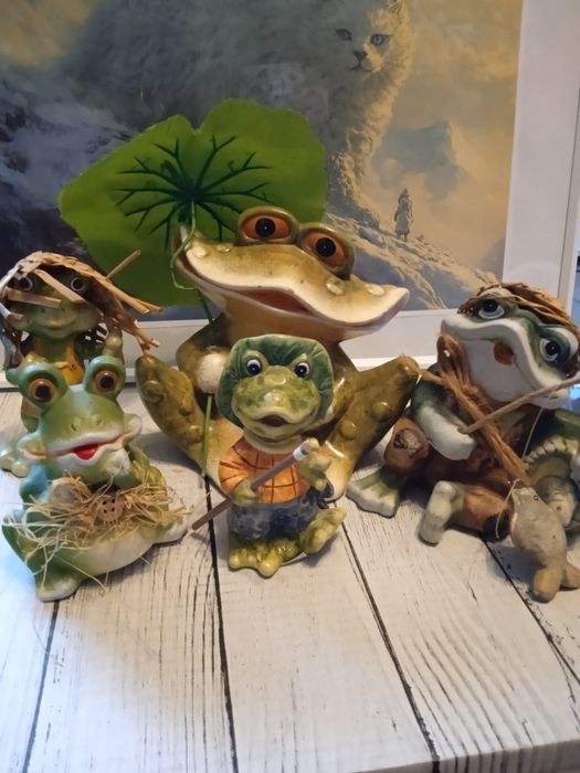 Figurki dekoracyjne Żabcie