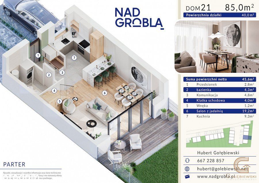 Nad Groblą nowe mieszkanie dwupoziomowe !