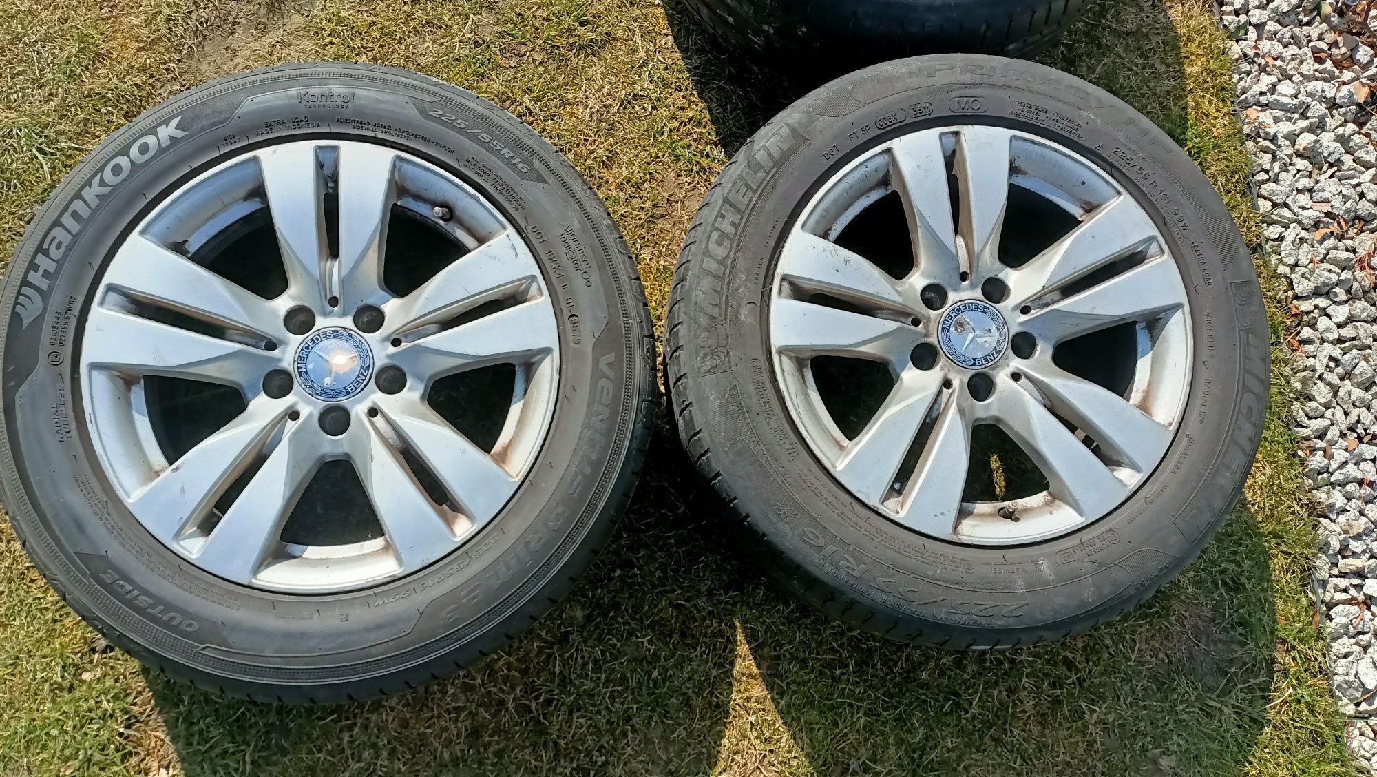 Koła letnie felgi 16 5x112 et48 Mercedes 225/55/16 okazja