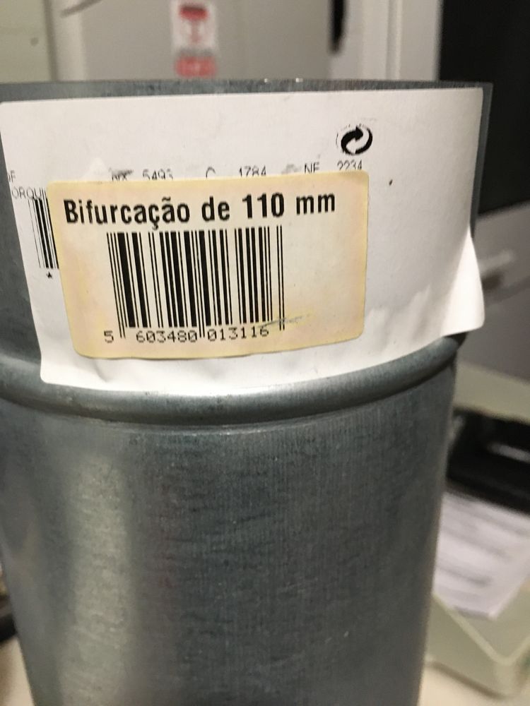 Forquilha com divisória galvanizado 110