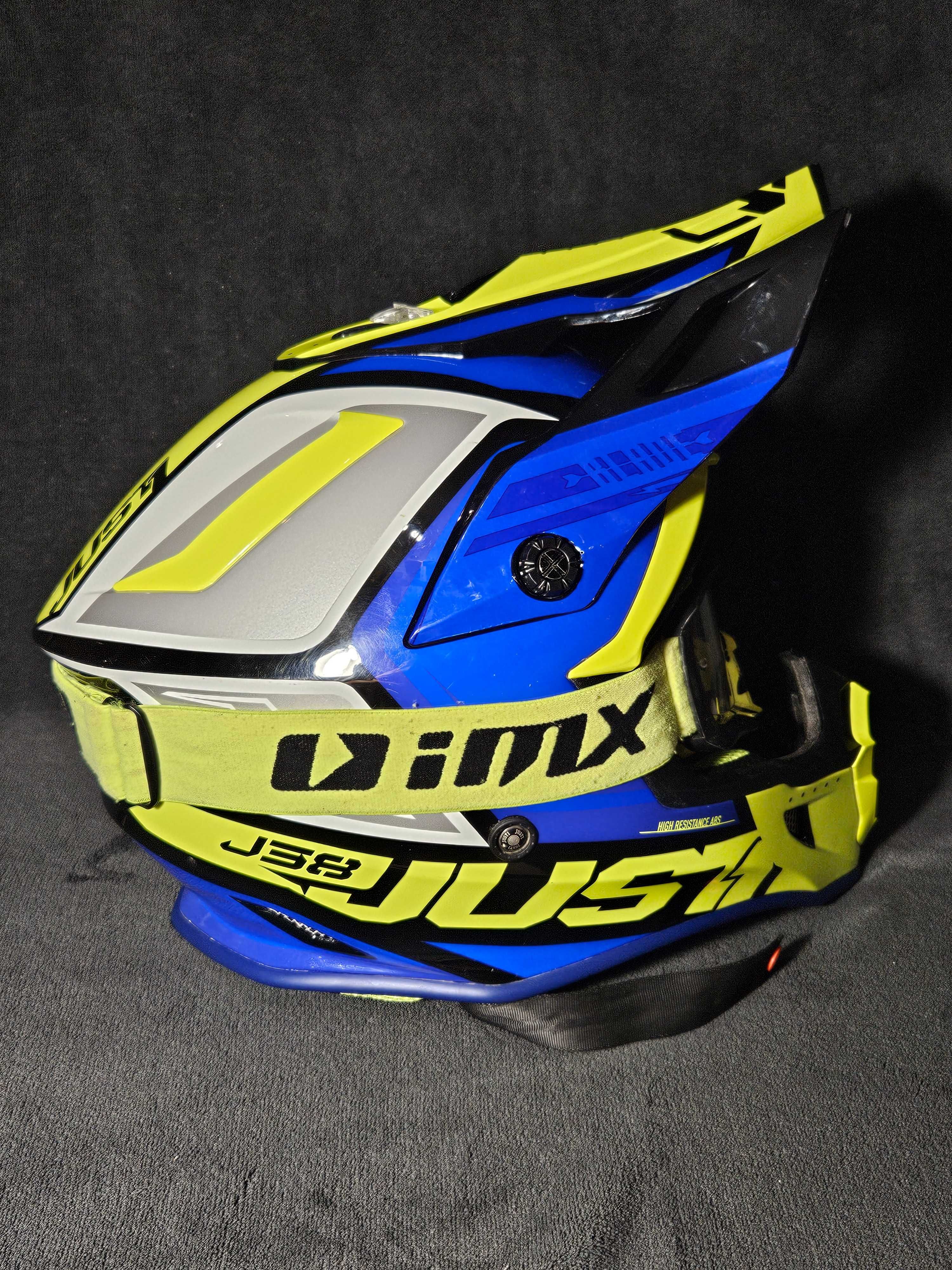 Kask just1 j38 z goglami imx