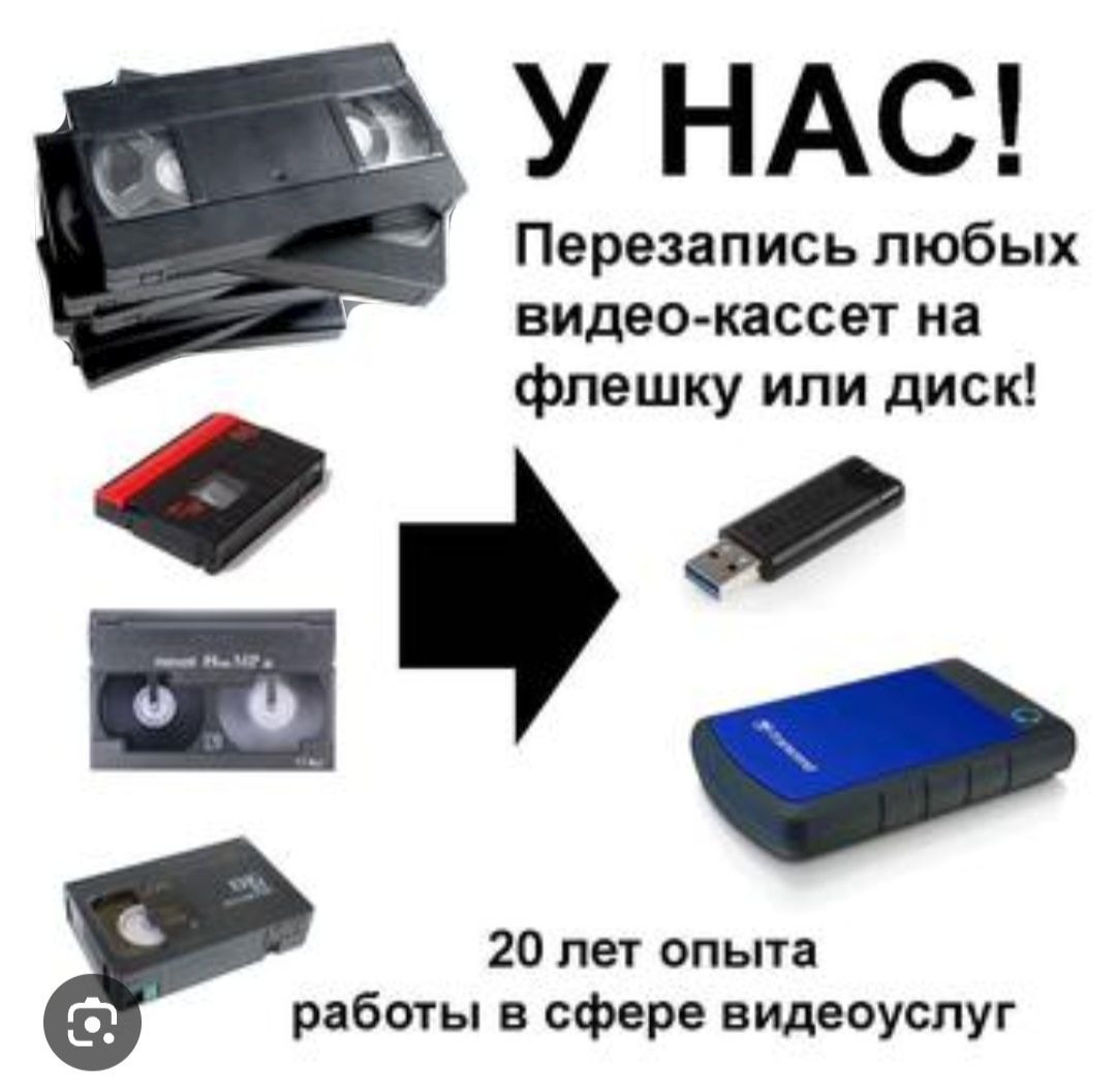 Оцифровка Видеокассет Любых Форматов Профессионально!