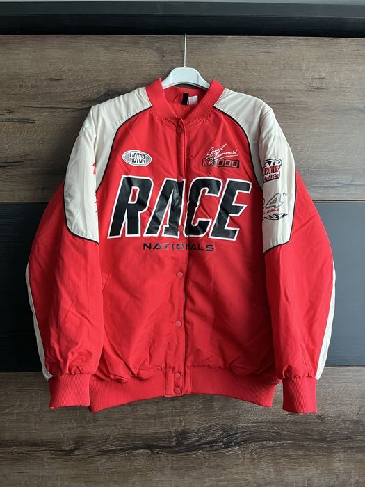 Czerwona kurtka H&M rozmiar S/M