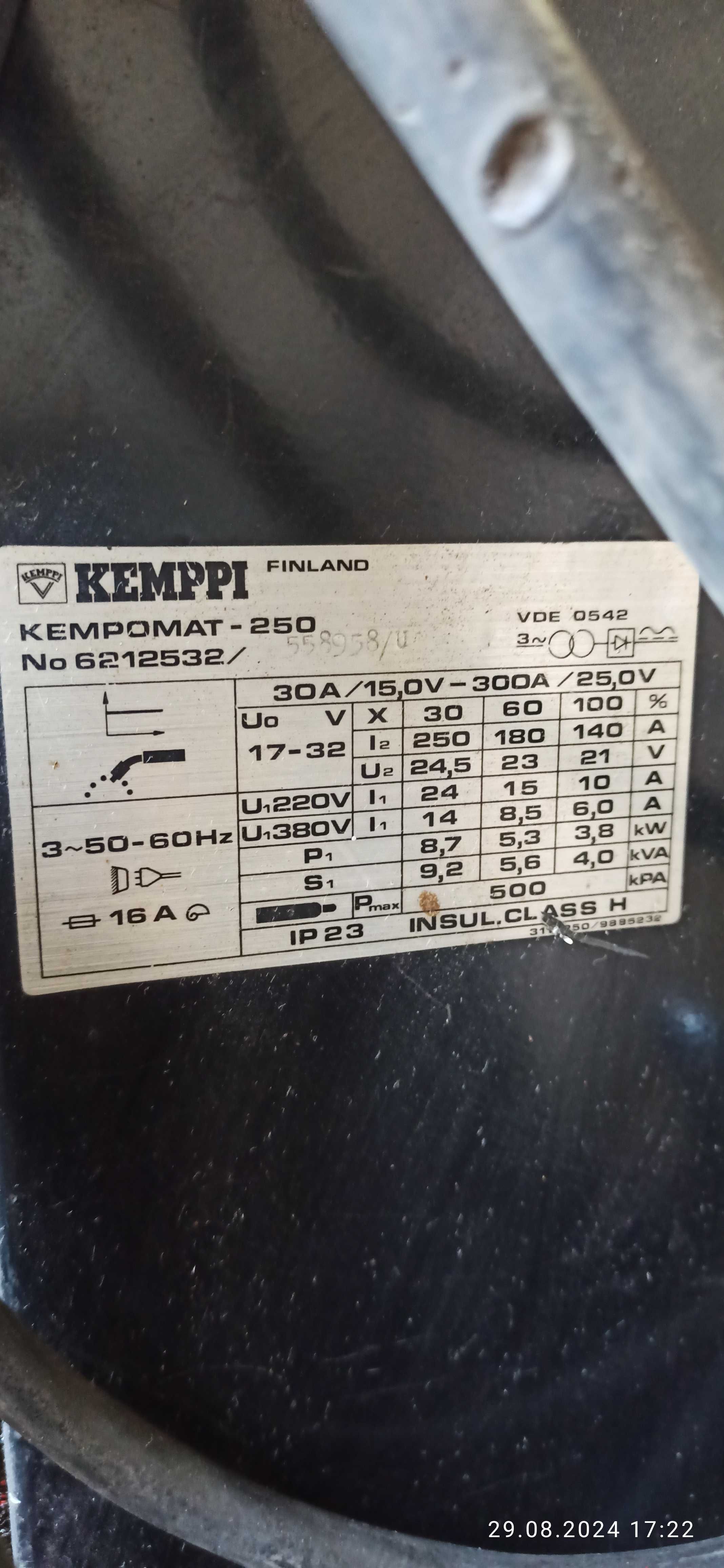 Spawarka Kemppi Kempomat 250