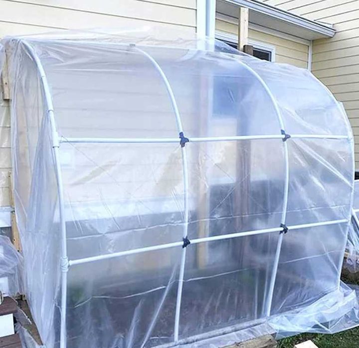 2x10m PLANDEKA PRZEZROCZYSTA - Szklarniowa Ogrodowa Bardzo gruba folia