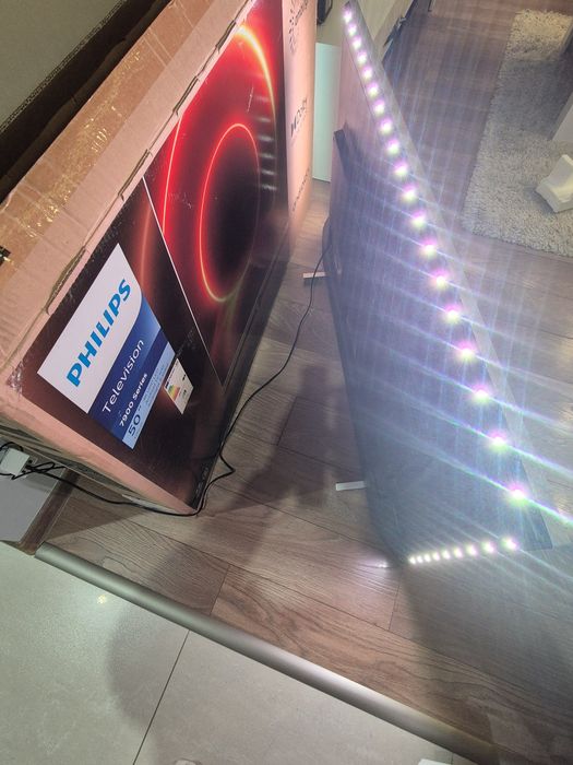Telewizor philips 50 cali 4k Smart tv android 3 letni stan bdb