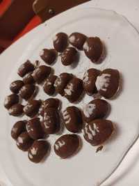 Bombons de sementes de abóbora com chocolate