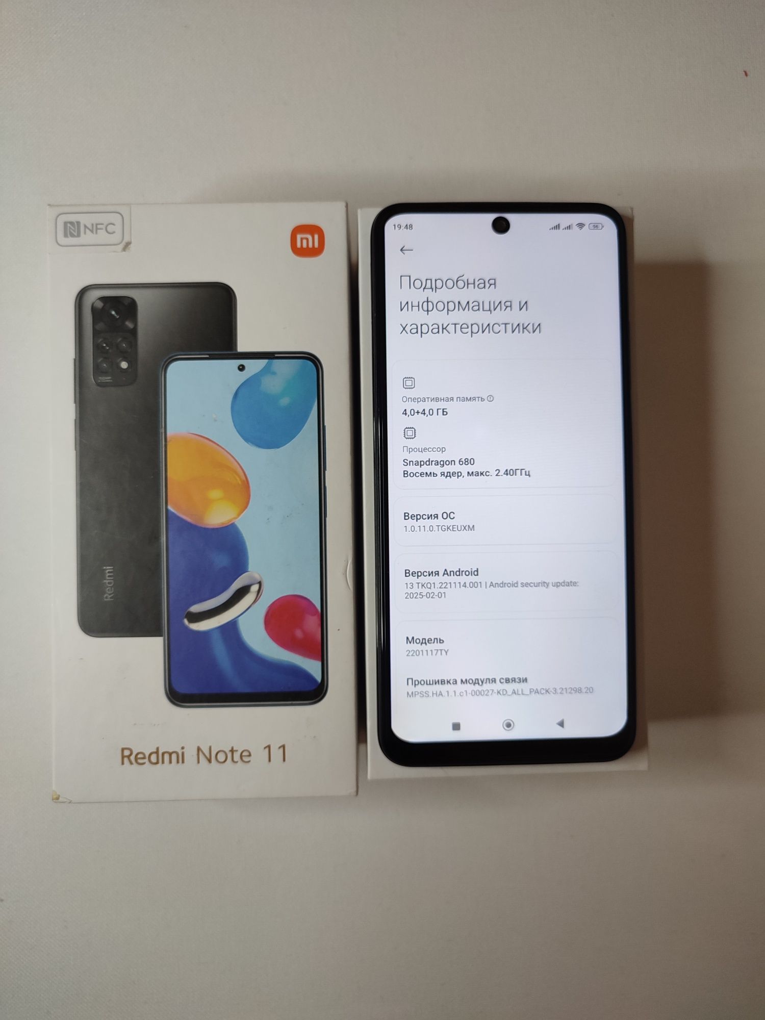 Xiaomi redmi note 11, 4/128Gb, NFC