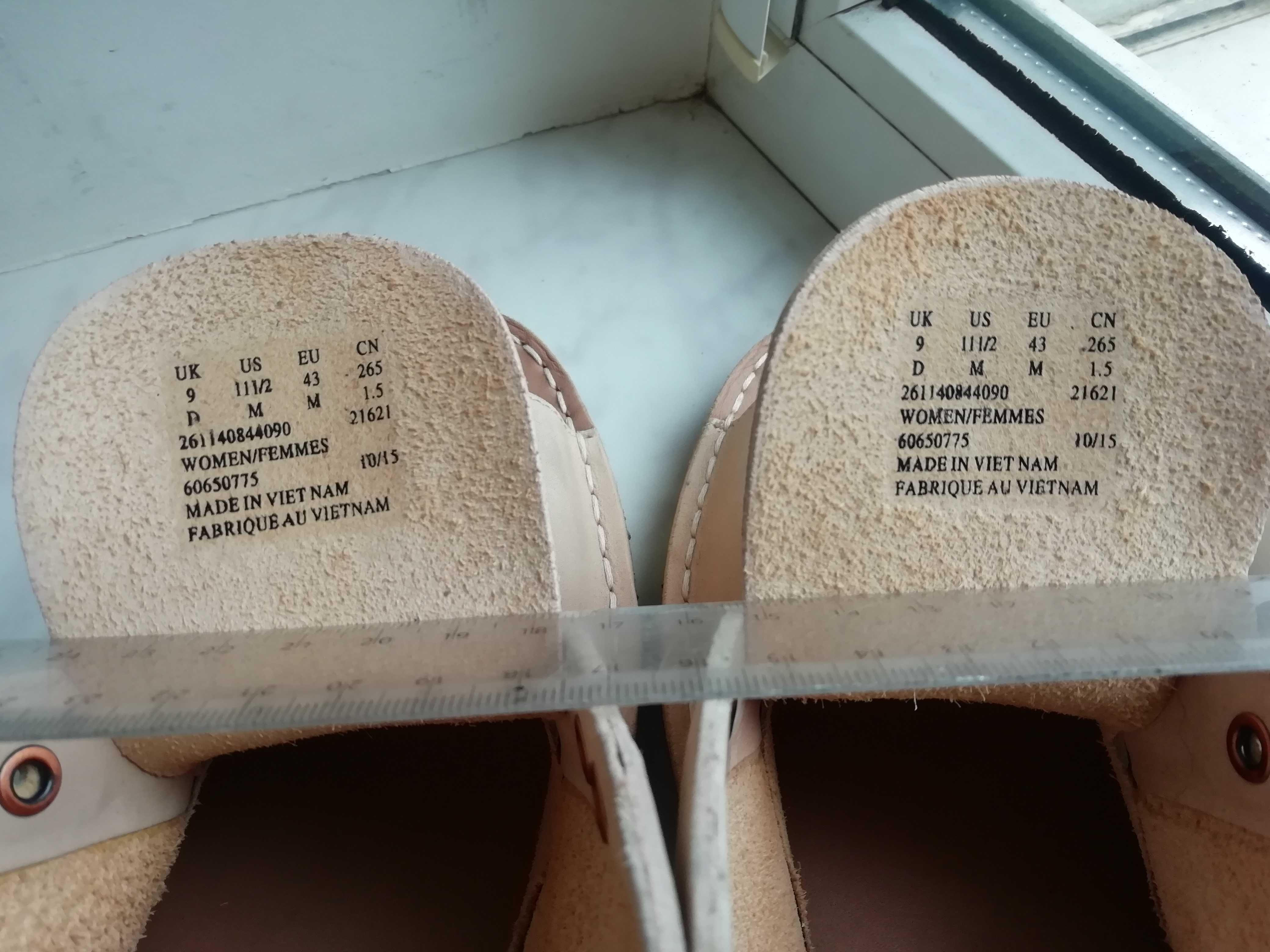 Сандали кожаные Clarks р 42-43