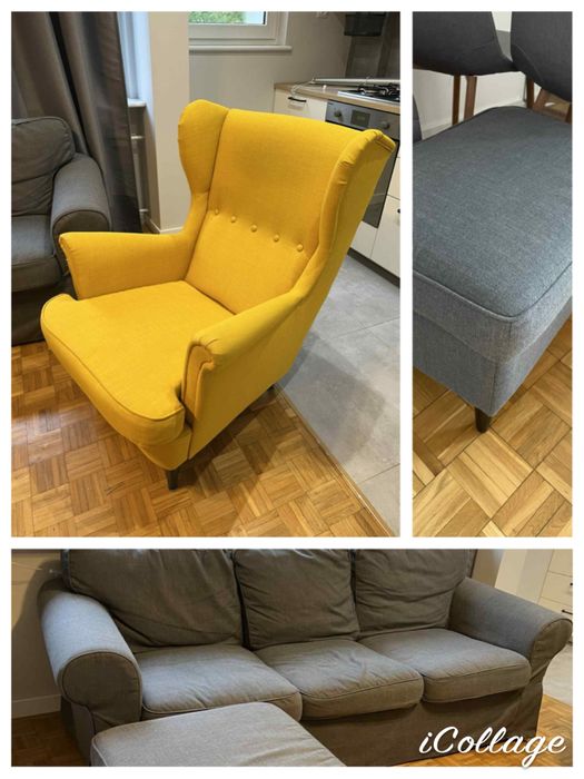Kanapa, pufa, fotel. IKEA