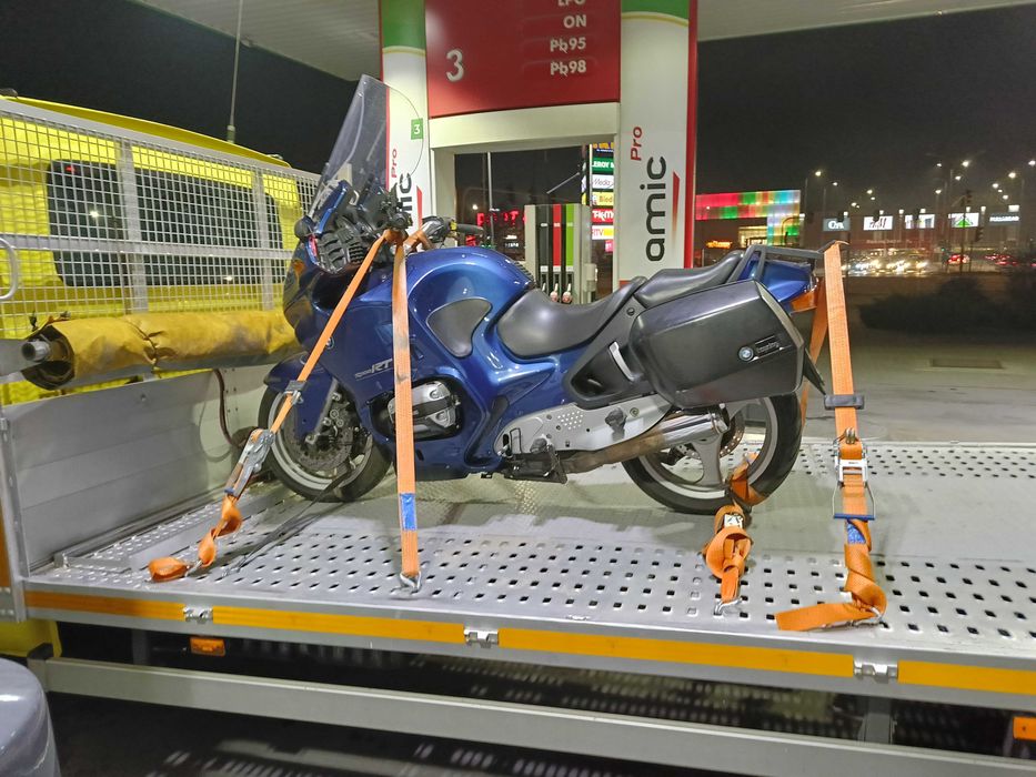 auto holowanie - przewóz maszyn . najazd 630x230 , wciągarka 4t ładown