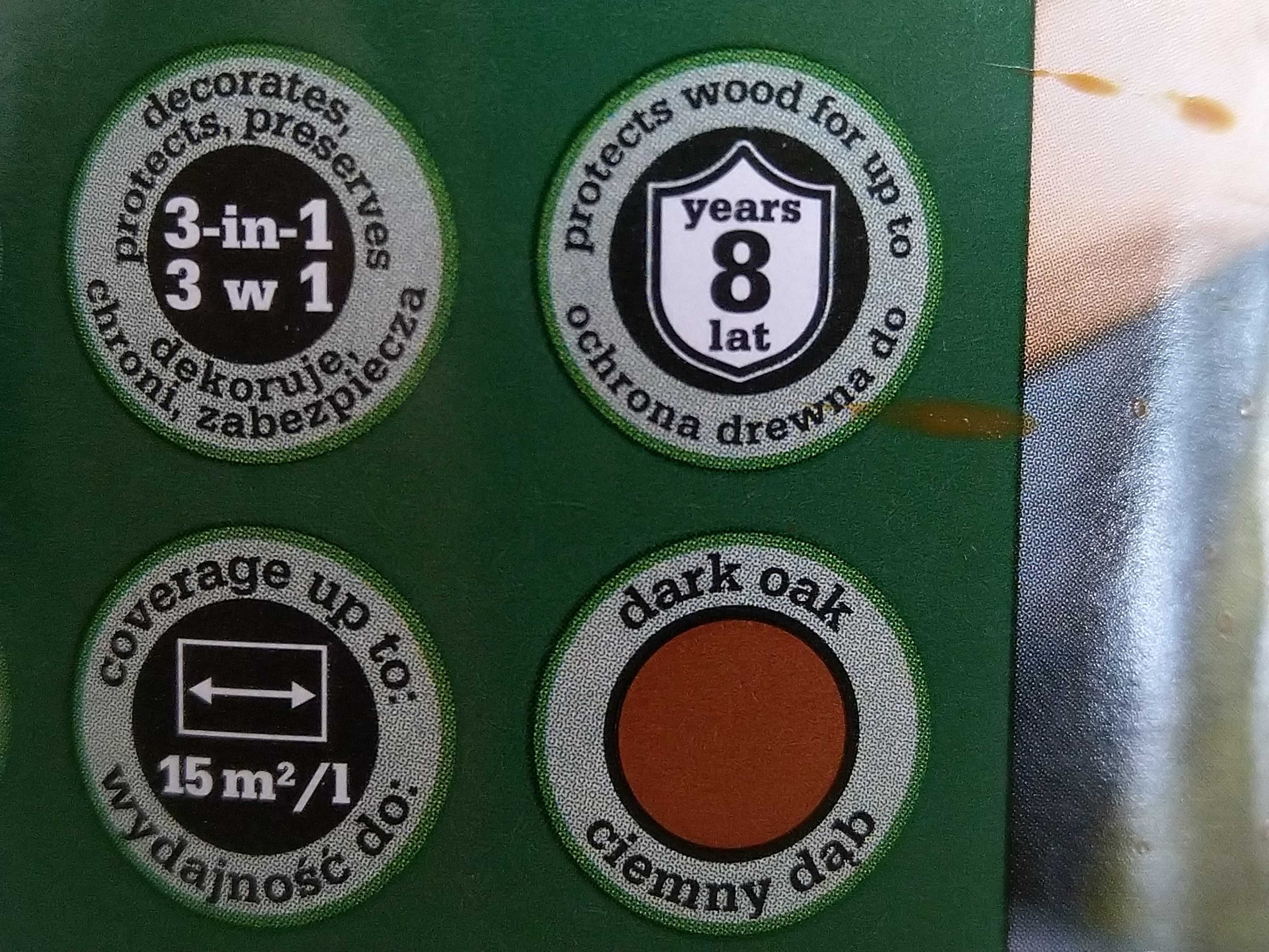 NAJTANIEJ Lakierobejca Bejca Do Drewna Ciemny Dąb Poj. 750 ml Połysk