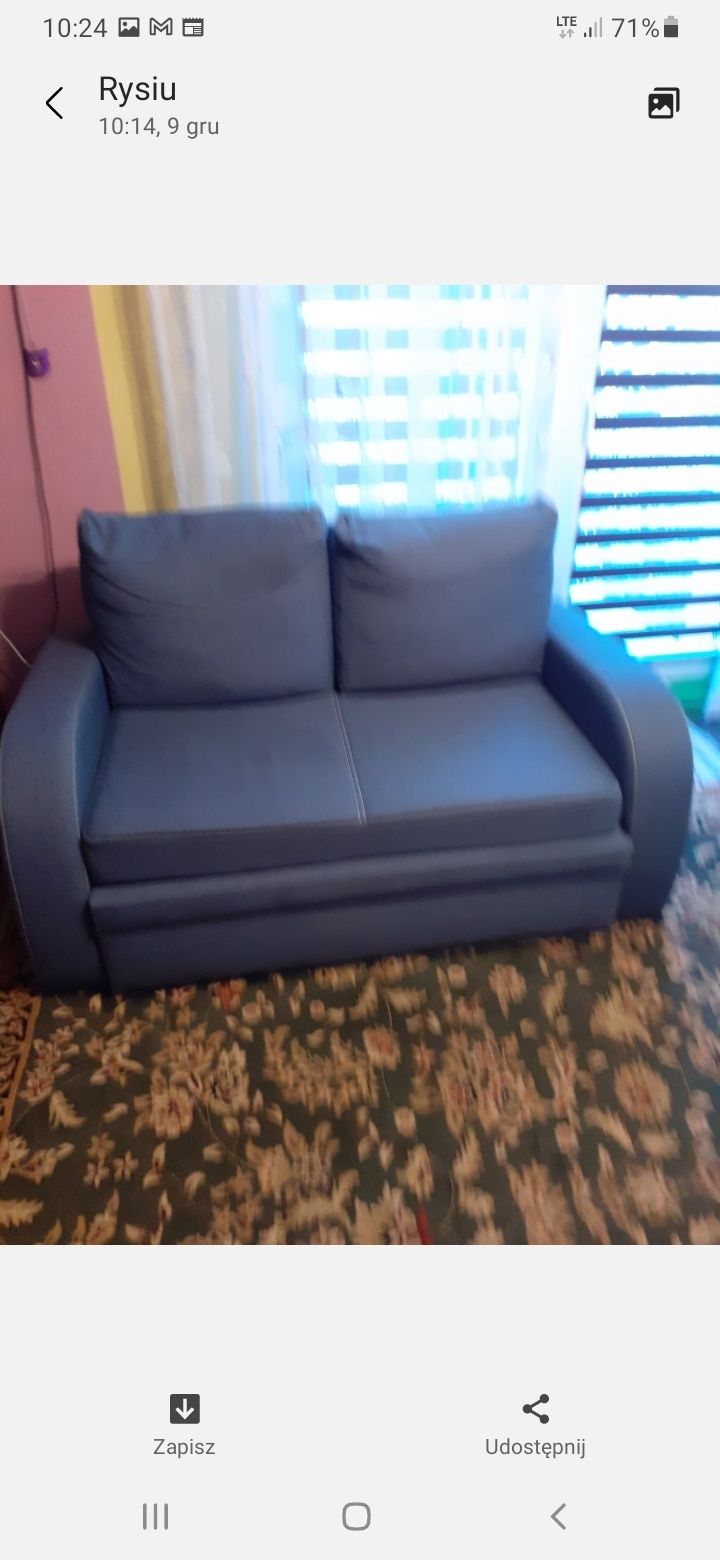 Sofa dwuosobowa rozkładana