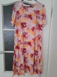 sukienka w kwiaty midi roz. L/XL