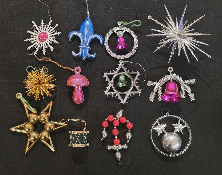 Ozdoby choinkowe prl zabawki na choinkę retro vintage bombki bombki