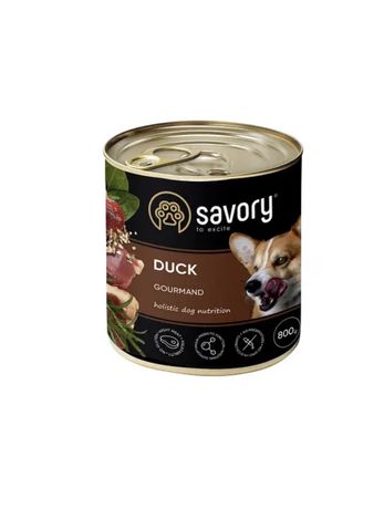 Savory Adult dog Duck Консерви для собак з качкою 800 грам.