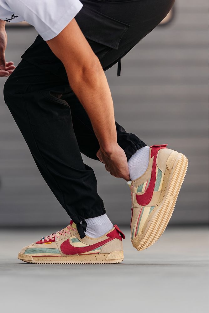 Кросівки жіночі Nike Cortez x Union L.A Beige Red 36-45