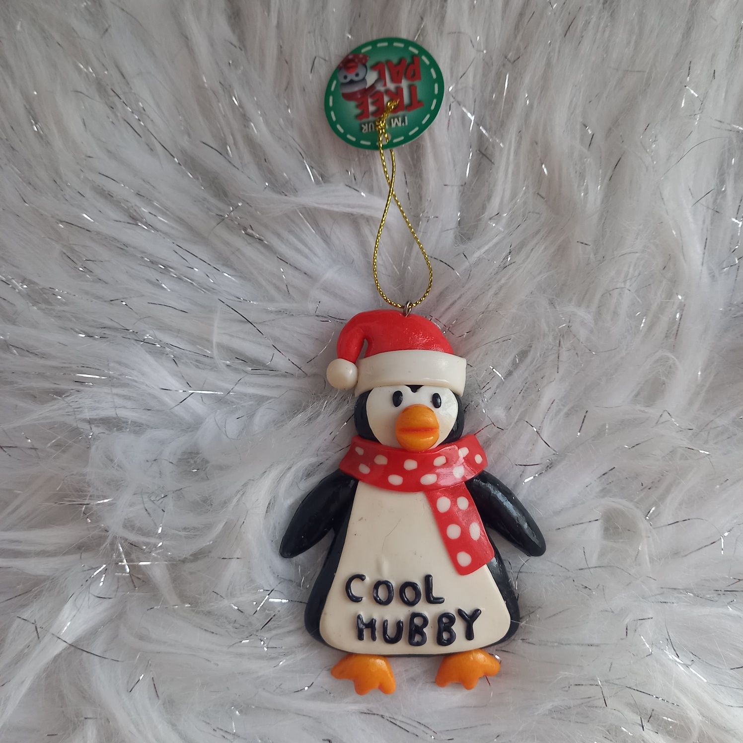Zawieszka Cool Hubby Christmas prezent pingwin ozdoby dekoracje Święta