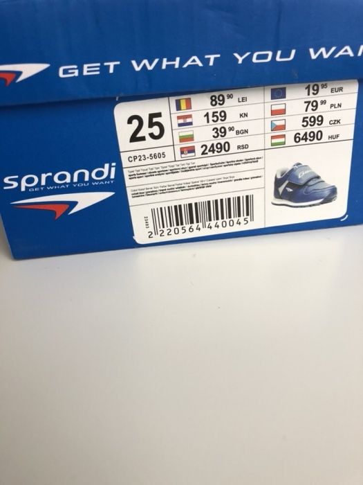 Buty sportowe sprandi 25 granatowe wiosenne chłopięce