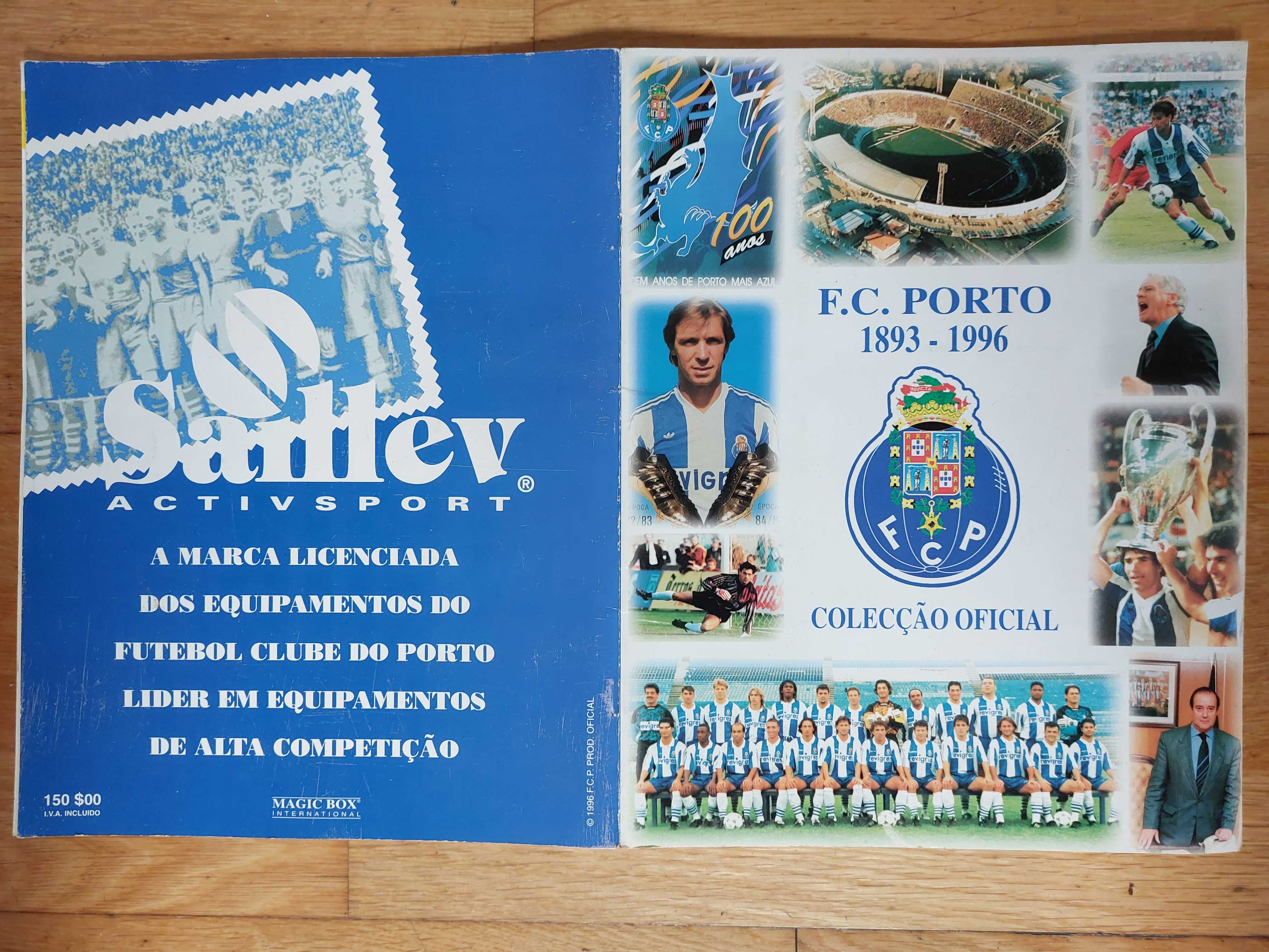 Caderneta de cromos "F.C. Porto 1893/1996" - Completa/Excelente Estado