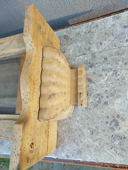 S072 Skrzynia obudowa starego zegara szafka kapliczka surowa