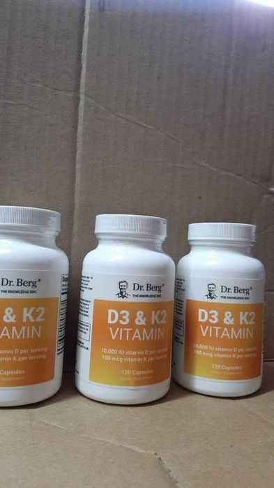 Вітаміни D3k3 5000/10000 тис мє dr.Berg