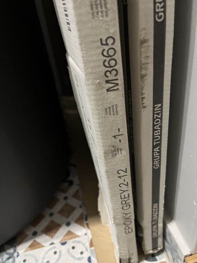 Kafelki 3 szt Tubądzin Epoxy Gray 2 Mat 120 x 60 gres