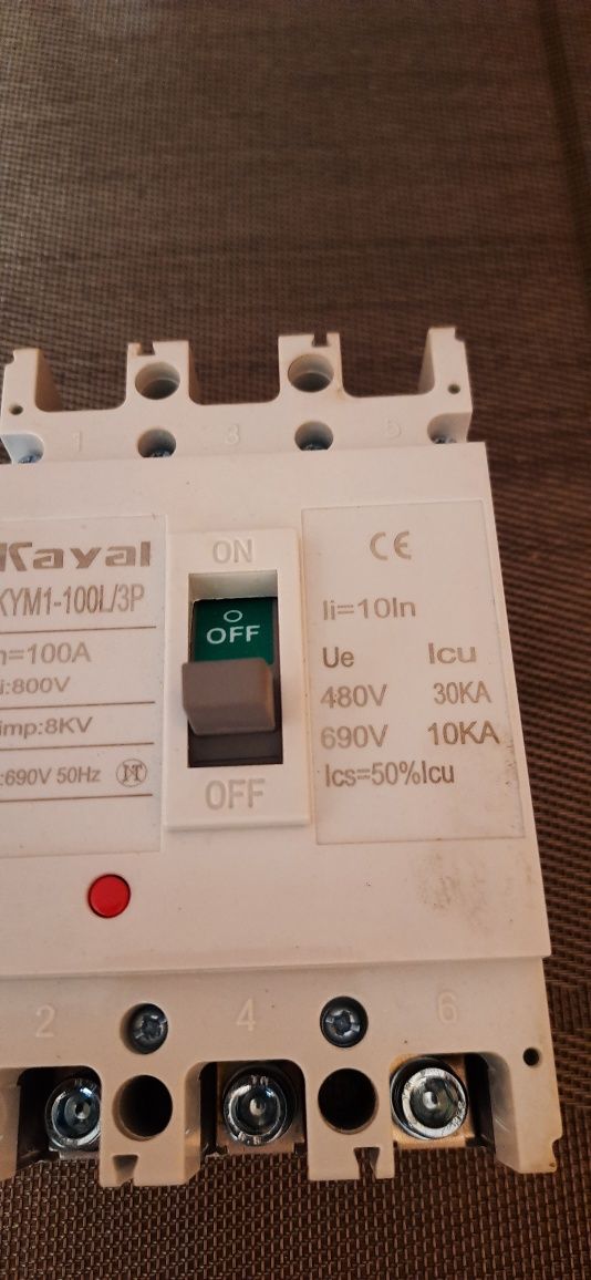 Автоматический выключатель Kayal KYM1-100