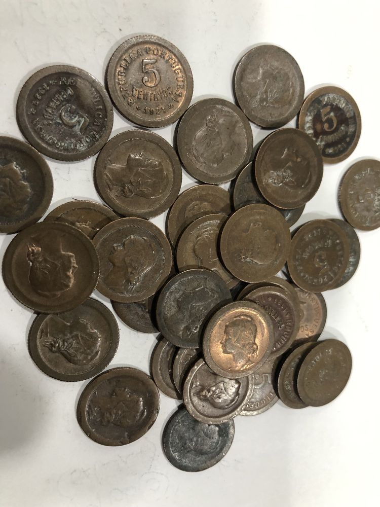 Moedas Antigas de 5 Centavos