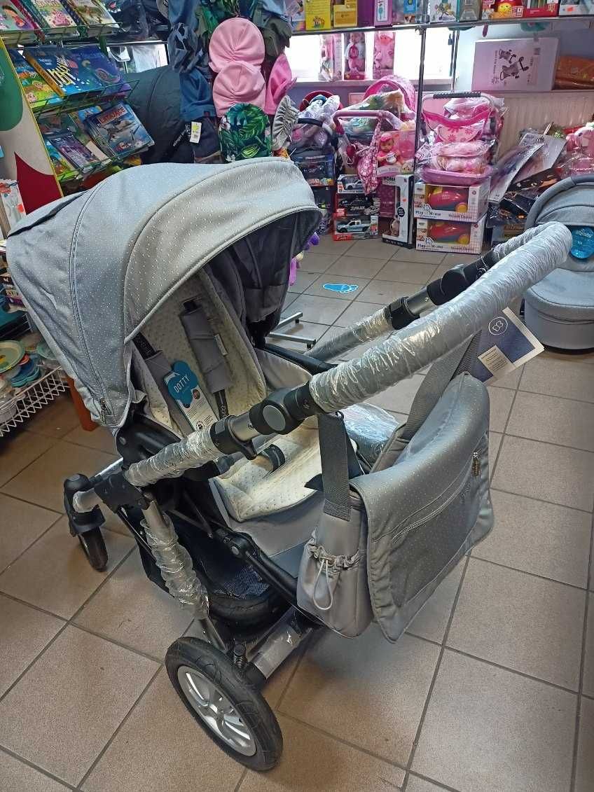 Wózek głęboko-spacerowy DOTTY 07 BabyDesign 2w1