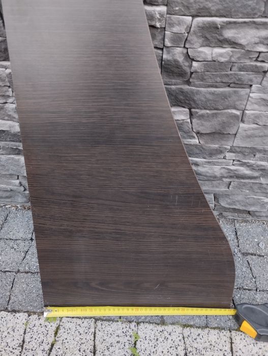 Półki wiszące 3 szt wenge kształt skrzydła