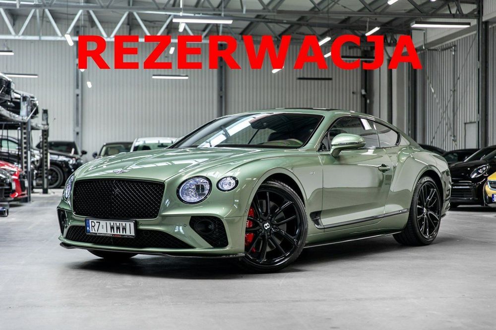 Bentley Continental GT Alpine Green. Gwarancja do 07.2027. Pakiet dokładek karbonowych.