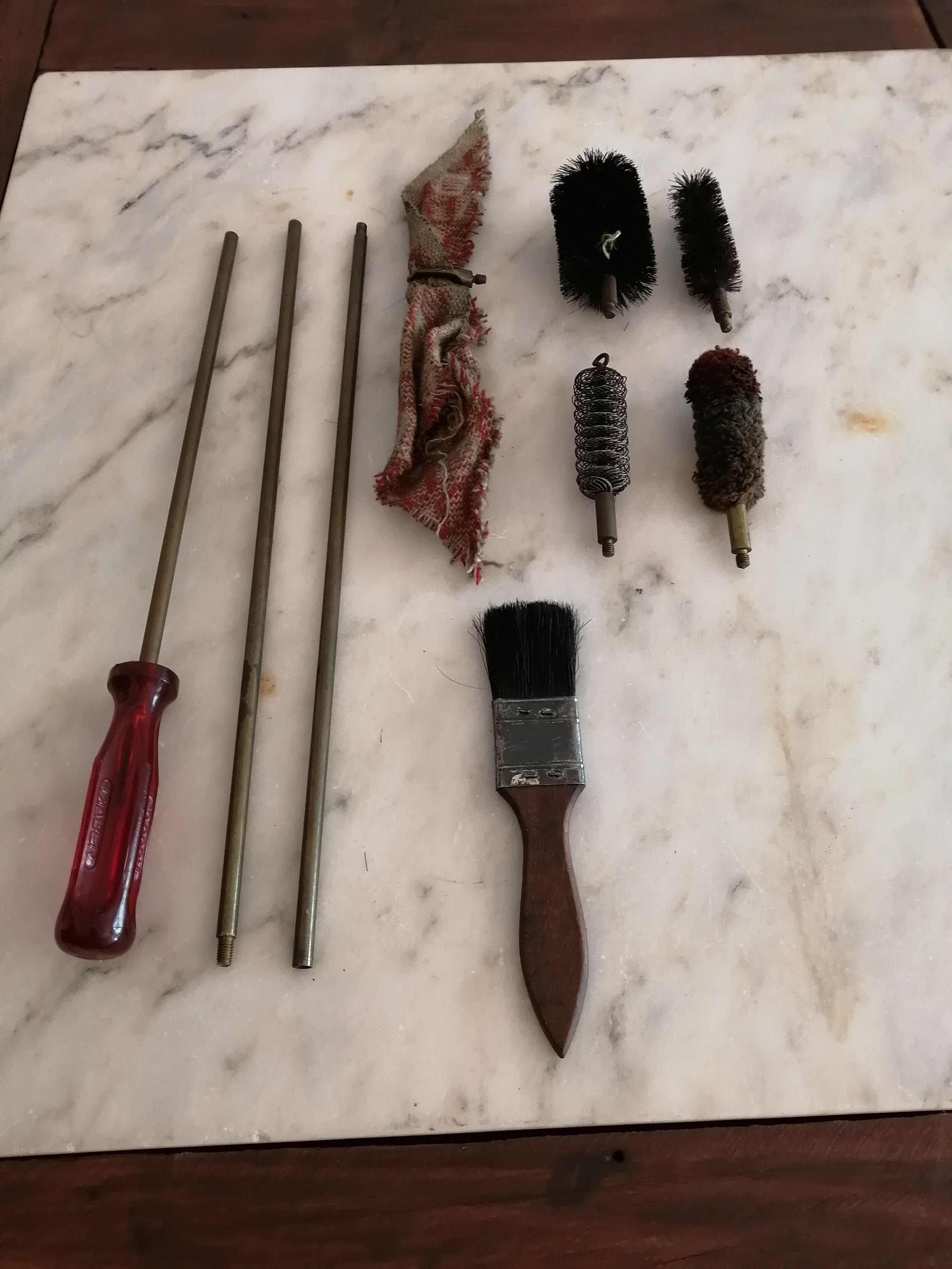 conjunto de manutenção e limpeza