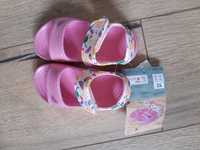 Nowe sandały, klapki gumowe rożowe r.24