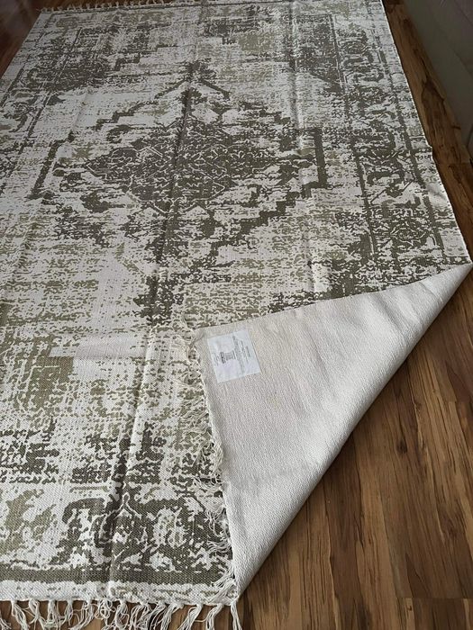 Ponadczasowy bewełniany dywan Jasmine  200x300 ręcznie tkany