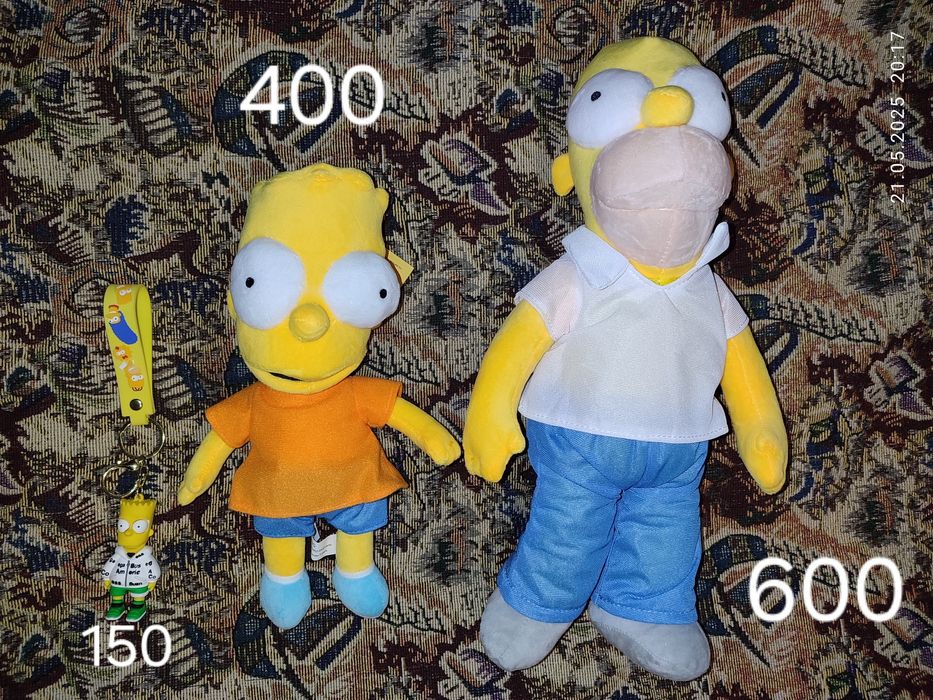 Барт Симпсон 30 см Гомер Гомер simpsons Симпсоны Сімпсони fox