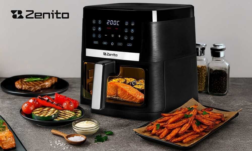 Frytkownica Beztłuszczowa Air Fryer Frytownica 7.5L DUŻA misa 14 prog.