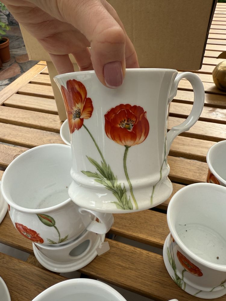Porcelanowy zestaw do herbaty ciasta porcelana filizanki cha cult