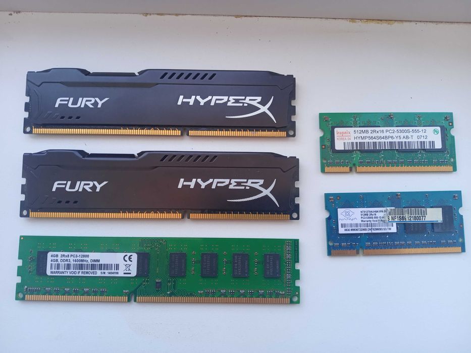 Оперативна пам'ять Fury Hyperx 8GB  карта 4 GB, 512 GB
