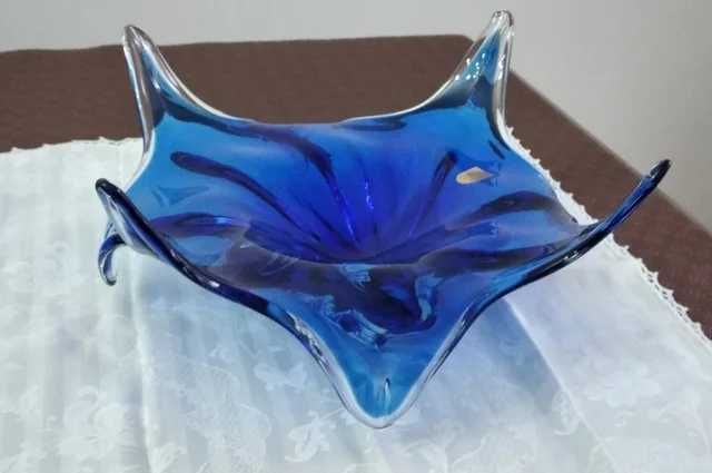 Fruteira Rubin glass azul