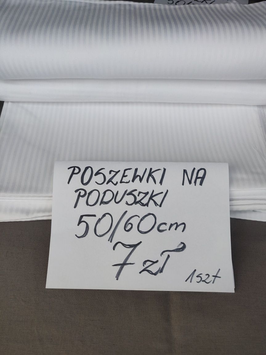 Poszewki na poduszki 50/60 cm