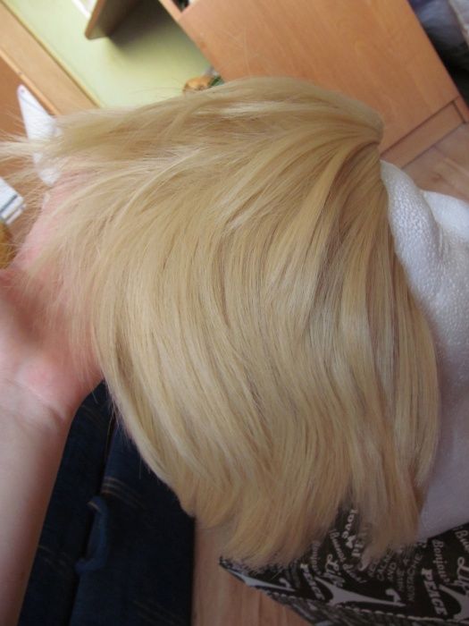Gilgamesh cosplay peruka blond krótka przebranie stylizacja