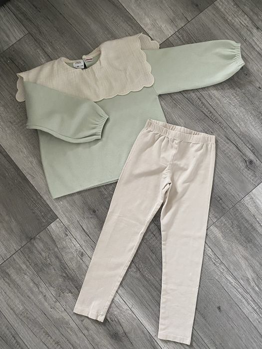 Zestaw ubranek Zara H&M 116 paczka paka jesień Stitch paperbag legi