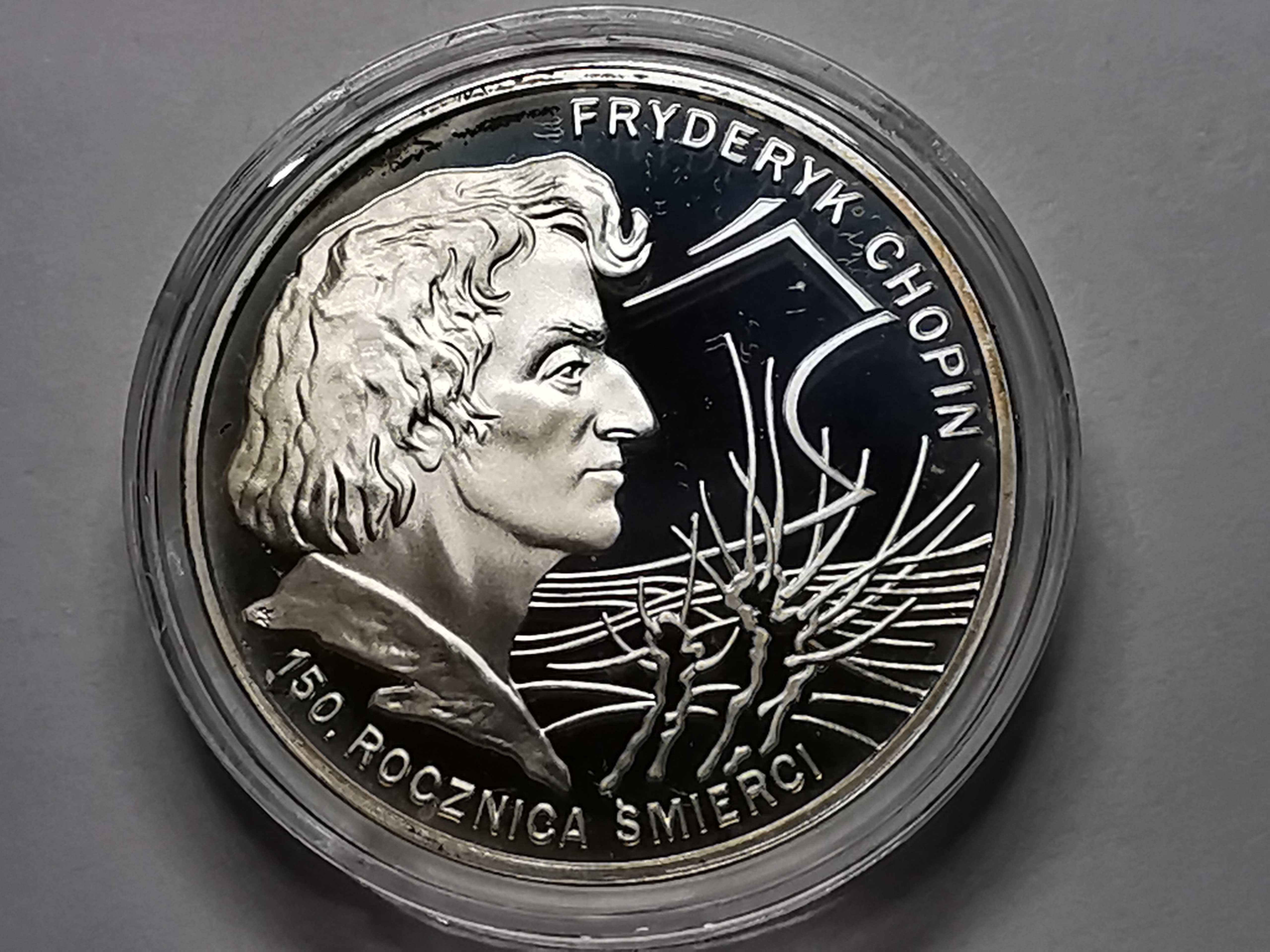 Moneta 150 Rocznica Śmierci Fryderyka Chopina - Lustrzanka 10zł