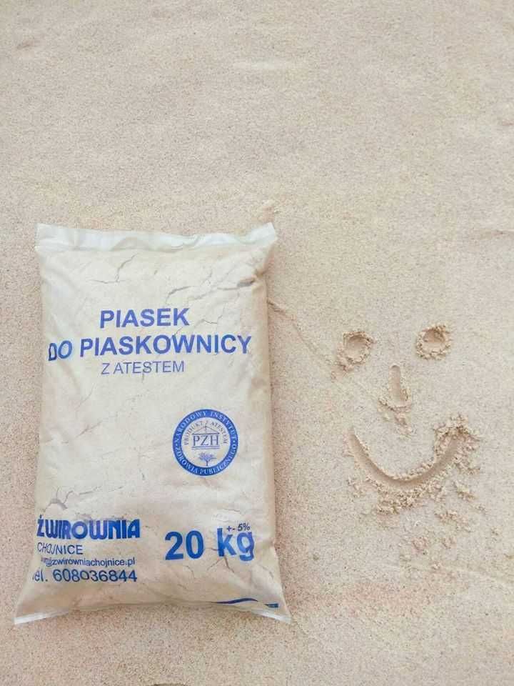 Piasek do piaskownicy, na plac zabaw z atestem